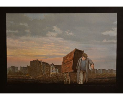  207 - - Matthias Koeppel. Sanierung. 1976. Druck. 205/666. Signiert, datiert, gewidmet "für Zippi in dankbarer Anerkennung s