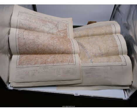 A quantity of Maps including Toungoo sheet 5 1st edition Mawchi Road printed 1945, surveyed by H.Q. 12th Army, Provisional ed
