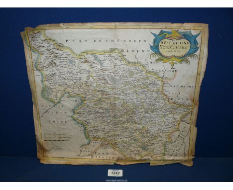 A R. Morden Map of "The West Riding of Yorkshire", unframed and un-mounted.