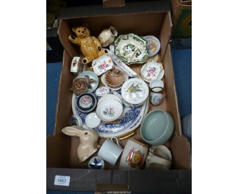 A quantity of china including Mason's 'Chartreuse', Royal Crown Derby 'Posies' trinket dish, Royal Worcester pin dishes, Sylv