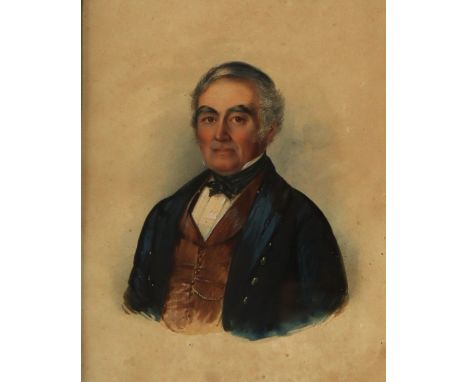 Josephine SeagerHead and shoulders portrait of a gentlemanWatercolourSigned27 x 21.5cm