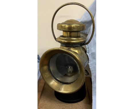 A Lucas "King of the Road" brass carriage lantern