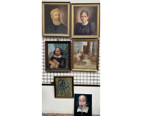 Col John DudleySarah Ann BruttonHead and shoulders portraitOil on board SignedTogether with another portrait of Thomas Brutto