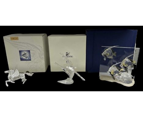 † SWAROVSKI; a boxed crystal glass model, 'Wonders of the Sea', another boxed crystal glass model, 'Magic of Dance, Anna 2004