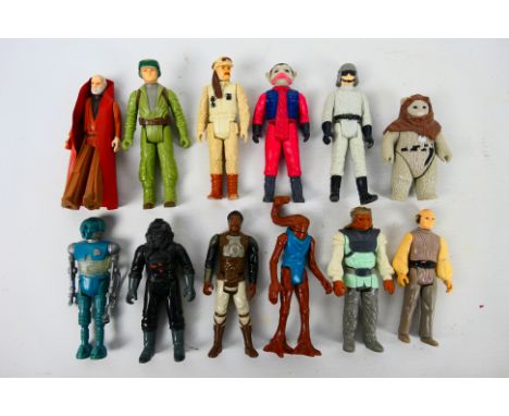 Star Wars - LFL - CPG - GMFGI - A loose squad of 12 loose vintage Star Wars action figures. Lot includes Obi-Wan Kenobi (Hong