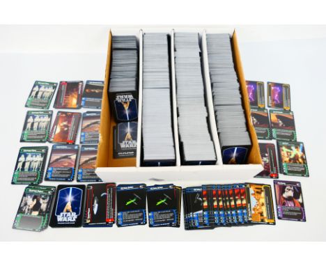 Star Wars - Wizards of the Coast - Over 800 loose Star Wars Trading Cards, from various sets. Lot includes Nute Gunray; Padme