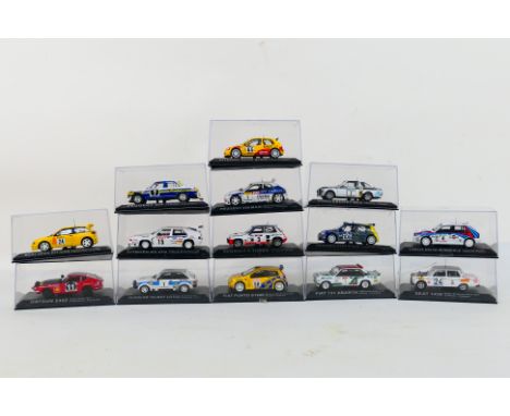 DeAgostini - 14 boxed diecast 1:43 scale model cars from the DeAgostini 'Rally Car Collection'. Lot includes Sunbeam Talbot L