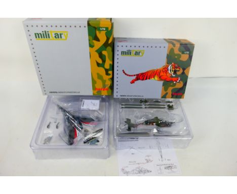 Herpa - Two boxed diecast 1:72 scale military aircraft models from Herpa Military. Lot consists of Herpa 580533 Limited Editi