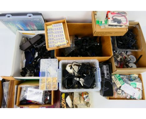 Kyosho - Tamiya - Team Orion - Others - A mixed collection of RC car modelling spare parts and accessories. Lot includes a Ky
