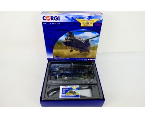 Corgi Aviation Archive - A boxed Limited Edition 1:72 scale Corgi Aviation Archive AA34213 Boeing Vertol Chinook HC.3,  ZH904