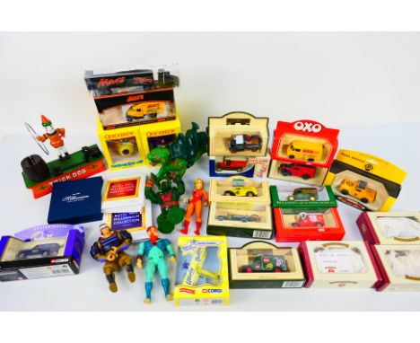 Corgi - Lledo - LJN - Mattel - Others - A mixed collection of mainly boxed diecast, a novelty cast iron money bank, some vint