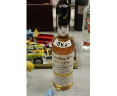 A bottle of The Bailie Nicol Jarvie blended Old Scotch Whisky
