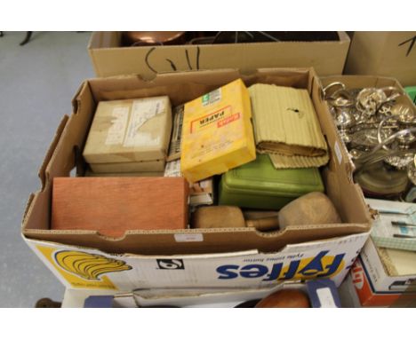 Box of tools, micro scope etc