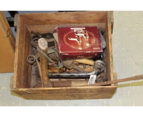 Box of tools, etc