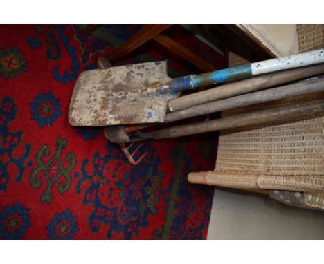 A selection of garden tools