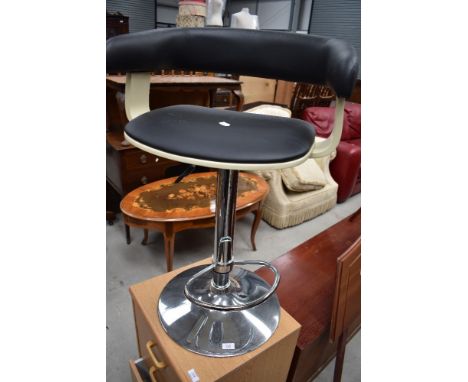 A modern bar stool in the vintage style