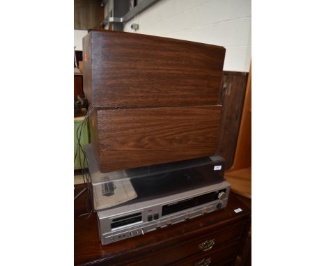 A vintage Lloytron radiogram with 8 track