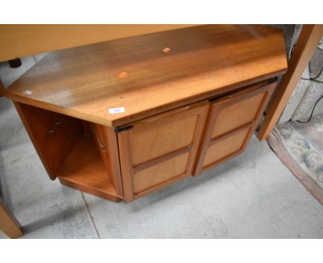 A vintage teak Nathan TV cabinet