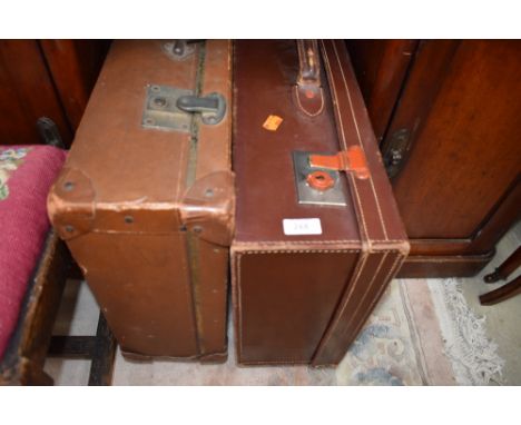 Two vintage suitcases
