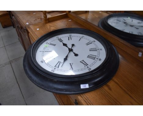 A modern oversized wall clock having battery movement, diameter approx. 60cm
Condition report 0 plastic surround, good condit