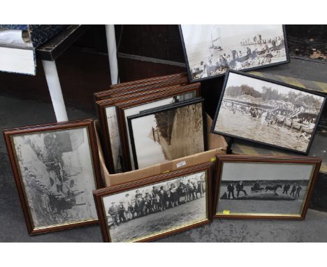 Box of vintage photographs, mainly Silloth