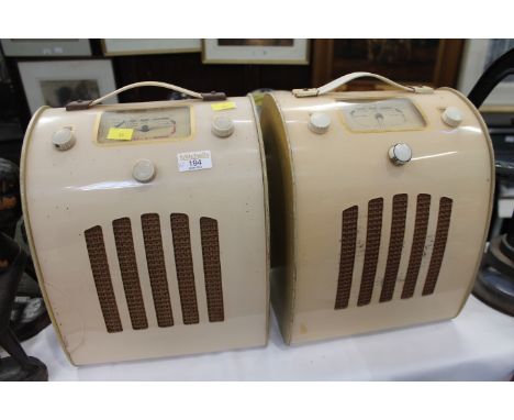 Two Eveready vintage radios 
