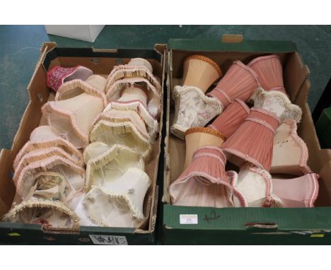 Two boxes of light shades 