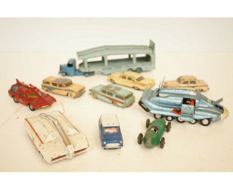 Collection of Dinky vehicles - Dinky 105 maximum security vehicles, Dinky spectrum patrol car 103, Dinky Pullmore 382, Dinky 