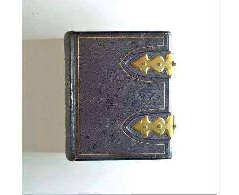A 19th Century 'G R &amp; Co' Gilt Morocco Octavo Carte-de-Visite Album,   with decorative brass clasp, 24 leaves, circa 1860