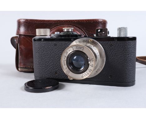 A Leica I Model C Standard Camera, serial no 212454, 1936, shutter working, body G, slight brassing to viewfinder, light scra