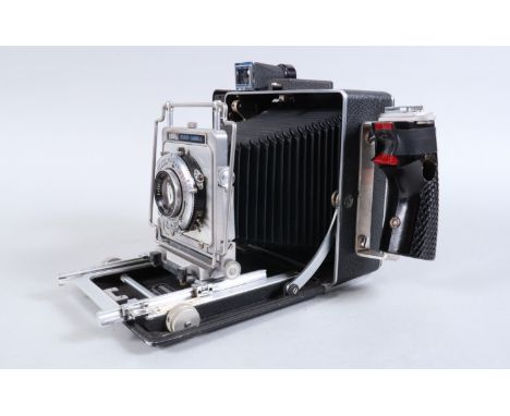 A Tower Press 4 X 5 Camera, serial no 200913, viewfinder clear, rangefinder functions, body G, some scuffs to leatherette, wi