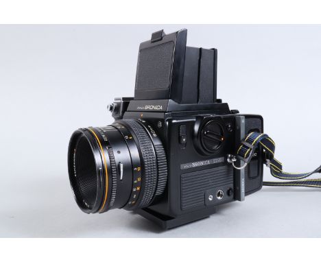 A Zenza Bronica SQ Ai Camera,  serial no 1509714, body G, some light wear, shutter working, battery door a little loose affec