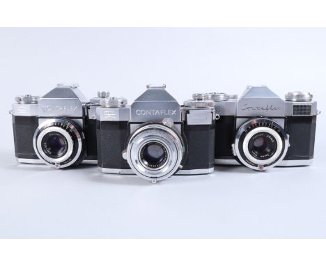 Zeiss Ikon Contaflex IV and Other Contaflex SLR Cameras, a Contaflex IV camera, serial no U 12917, body G, Synchro-Compur shu