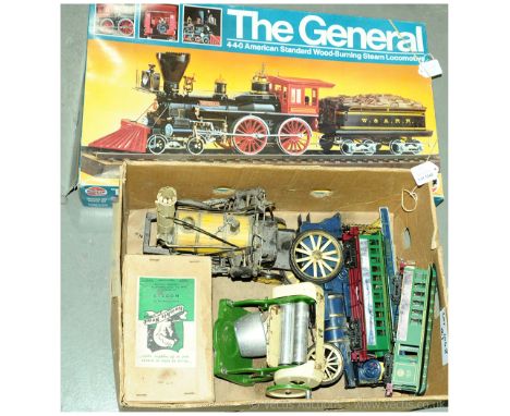Airfix, Knights Head, Recent issue plastic &amp; tinplate, a small mixed group of items, Airfix 20441 The General 4-4-0 Ameri