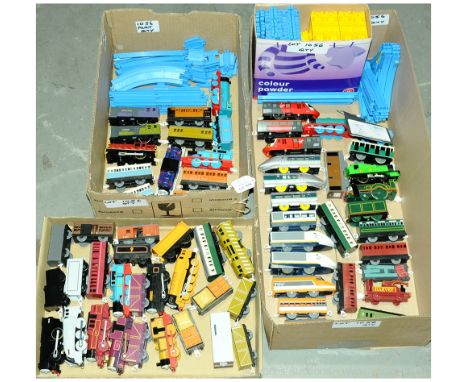 Tomy Thomas The Tank Engine group of battery operated Locomotives, Coaches &amp; Wagons. To include Thomas, Donald, Lady, Spl