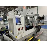 2002 HAAS VF-2D VERTICAL MACHINING CENTER, XYZ TRAVELS: 30" X 16" X 20", 36" X 14" TABLE, 20 HP, 7,