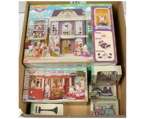 Epoch Sylvanian Families Town Elegant Town Manor Gift Set #5391, within Good Plus to Excellent sealed packaging. Epoch Sylvan