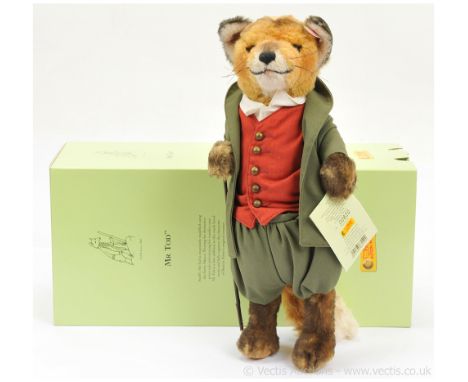Steiff Beatrix Potter Mr Todd Fox, white tag 662492, LE 1500, with swing label certificate, Excellent to Near Mint, within Ex