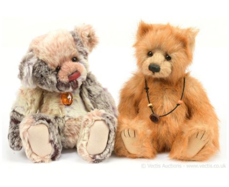 Charlie Bears pair of teddy bears: (1) Ragsy, CB 604748C, QVC 2011 exclusive, LE 3500, designed by Isabelle Lee and Charlie, 