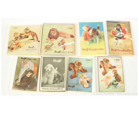 Steiff Catalogues Reproductions (replicas in presentation cases), with English Translations: (1) 1937-1940; (2) 1949-1953; (3