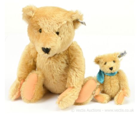Steiff Mama and Baby set, 1981, white tag 0155/38, LE 5558/8000, exclusive to the USA, 1903 replicas to celebrate the 101st A
