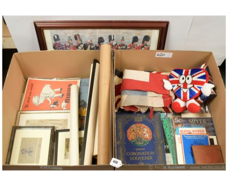 Quantity of Royal and Military items and ephemera including The Strand Coronation King George VI and Queen Elizabeth May 12th