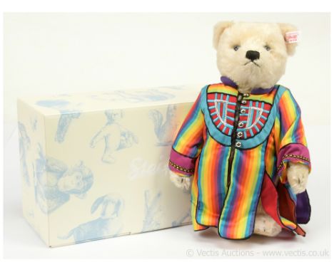 Steiff Joseph Classic teddy bear, white tag 037238, LE 2008, ecru mohair, fitted with an interactive battery operated music b