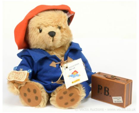 Steiff Paddington Bear, white tag 354250, LE 5000, beige mohair teddy bear, complete with swing label certificate (some creas