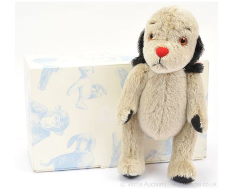Steiff Sweep (from Harry Corbett's Sooty Show), white tag 664410, LE 2000, grey mohair dog, with swing tag and certificate, E