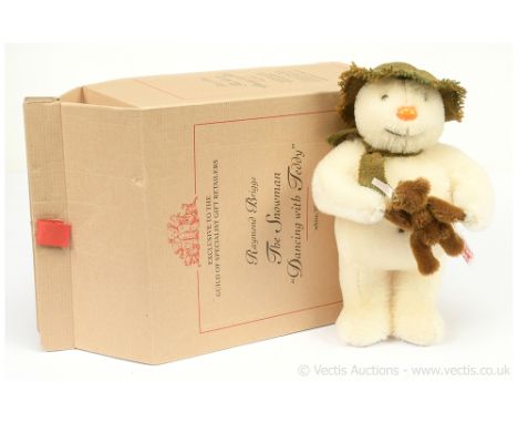 Steiff Raymond Briggs The Snowman "Dancing with Teddy", white tag 661150, LE 1500, 2003, exclusive to the Guild Specialist Gi