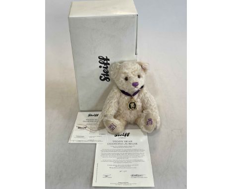 Steiff Teddy Bear Diamond Jubilee with box and COA.