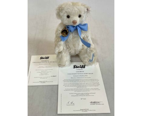 Steiff George The Royal Baby Bear with box and COA.