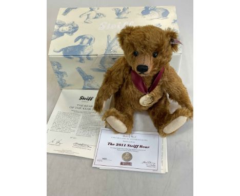 The 2011 Steiff Bear by Danbury Mint with box and COA.