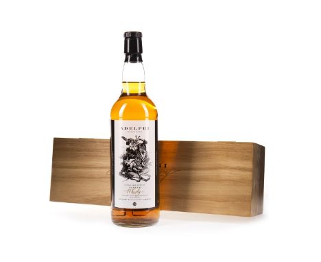 ADELPHI PRIVATE STOCK Blended Scotch Whisky 70cl, 40% volume, in wooden box.